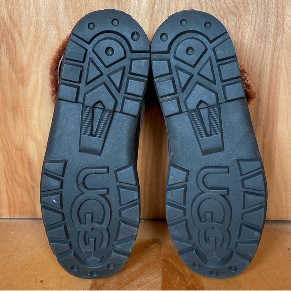 Womens 7 Ugg Romely Heritage Lace Up Boots Brown TSS0410 - Picture 7 of 8